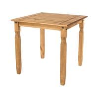 Puebla Waxed Pine Square Dining Table & 2 Chair Set CRTBSET1