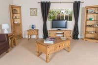 Puebla Waxed Pine TV Unit CR909
