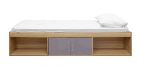 Puteaux Grey And Oak Storage Cabin Bed 19LD317