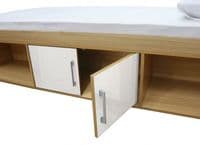 Puteaux White And Oak Storage Cabin Bed 19LD319