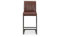 Reims Brown Faux Leather Bar Stool 24JB165