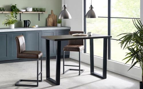 Reims Dark Oak Effect Bar Table 24JB179