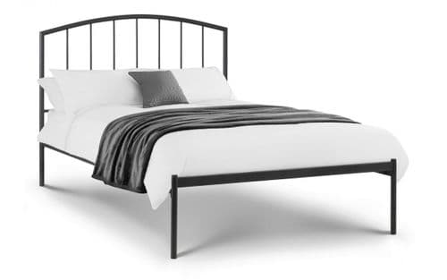 Reina Satin Grey Powder Coated Finish Double Bed 18JB381