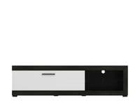 Remo Black Wood Effect And White Gloss Wide TV Cabinet 11013494 S/O