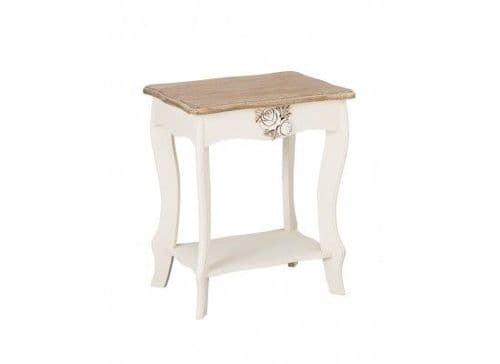 Rennes Soft White And Cream Lamp Table 17LD384