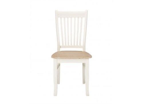 Rennes Soft White And Cream Set Of 2 Dining Chairs 17LD376