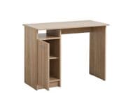 Reyga Oak Compact Desk With Storage - Online Outlet