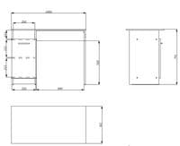 Reyga White Compact Study Writing Desk With Storage - Online Outlet