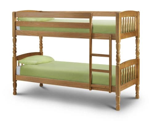 Ribeira Antique Solid Pine Single Bunk Bed JB281