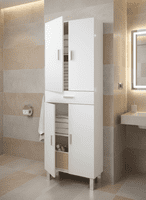 Rimini Tall Bathroom Cabinet Cupboard - Online Outlet