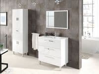 Rimini Tall Bathroom Cabinet Cupboard - Online Outlet