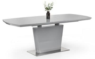 Rostock Grey High Gloss Extending Dining Table 24JB295