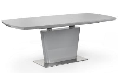 Rostock Grey High Gloss Extending Dining Table 24JB295