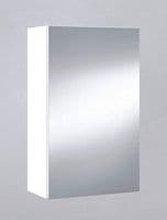 Russo 400mm White And Mirrored 1 Door Wall Mounted Bathroom Cabinet - 305082BO S/O