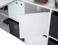 Sara Grey Large Corner L Shaped Desk - Online Outlet
