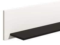 Sarthe Matte White And Black Floating Wall Shelf - 11013677 S/O