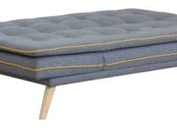 Saunier Flannel Grey Fabric Sofa Bed 17LD560