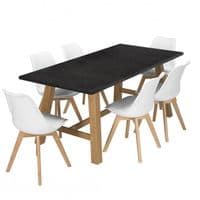 Soissons Grey And Oak Dining Table 19LD634