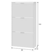 Soles Large Shoe Cabinet White- 2894
