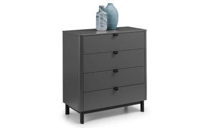 Solingen Dark Grey 4 Drawer Chest 24JB257