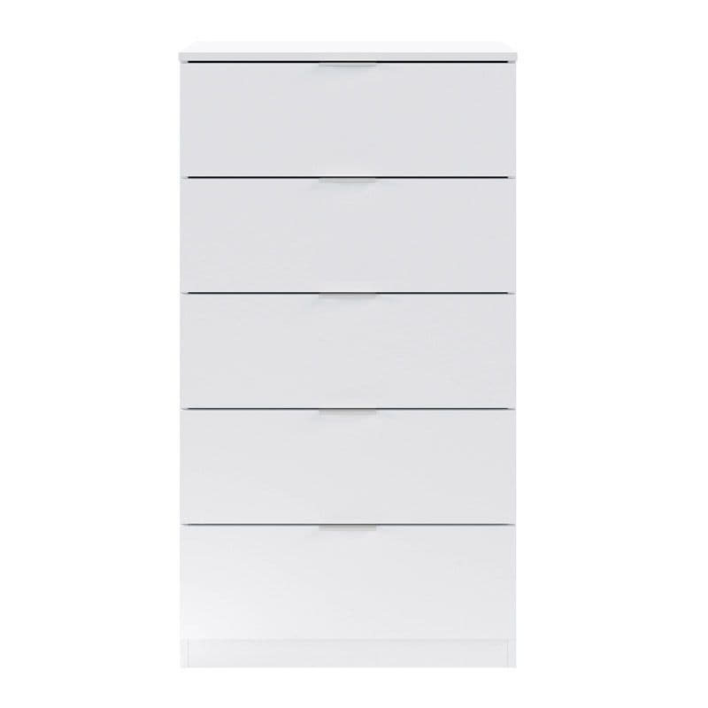 Spiro Artic White Modern 5 Drawer Chest - 007845A - S/O