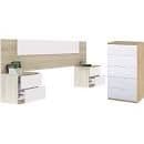 Spiro Oak and White  Modern 5 Drawer Chest - 017845F - S/O