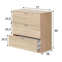 Spiro Oak Effect Chest Of Drawers LC7823F SO