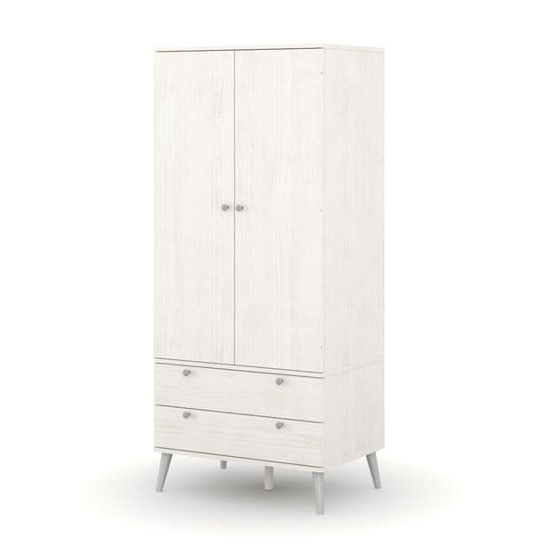Staggy Curve 2 Door, 2 Drawer Wardrobe AGC382 CP