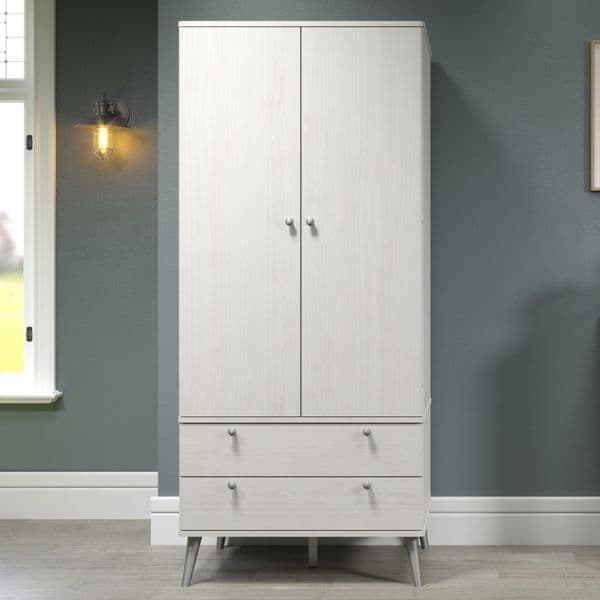 Staggy Curve 2 Door, 2 Drawer Wardrobe AGC382 CP