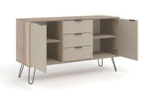 Staggy Driftwood Medium Sideboard with 2 Doors, 3 Drawers  AGD916 CP