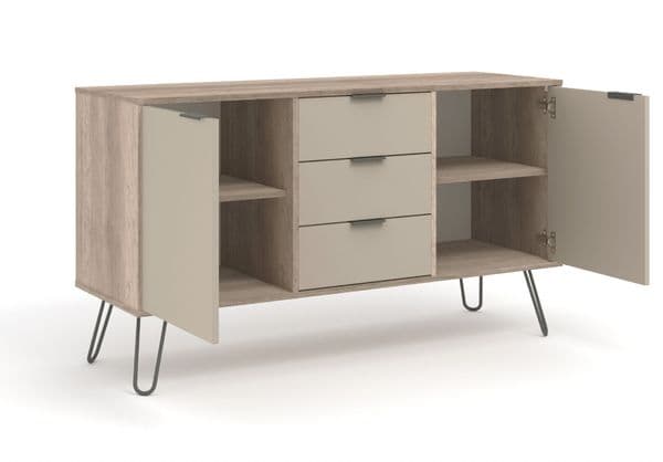 Staggy Driftwood Medium Sideboard with 2 Doors, 3 Drawers  AGD916 CP