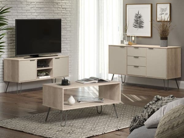 Staggy Driftwood Medium Sideboard with 2 Doors, 3 Drawers  AGD916 CP