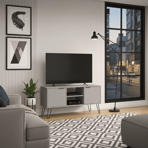 Staggy Grey 2 Door Flat Screen TV Unit AGG912 CP