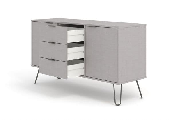 Staggy Grey Medium Sideboard with 2 Door, 3 Drawers AGG916 CP