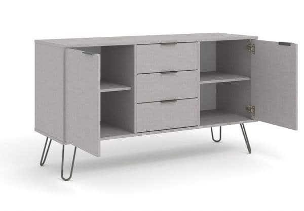 Staggy Grey Medium Sideboard with 2 Door, 3 Drawers AGG916 CP