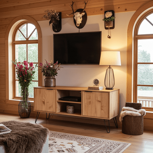 Staggy Pine 2 Door Flat Screen TV Unit AG912 CP