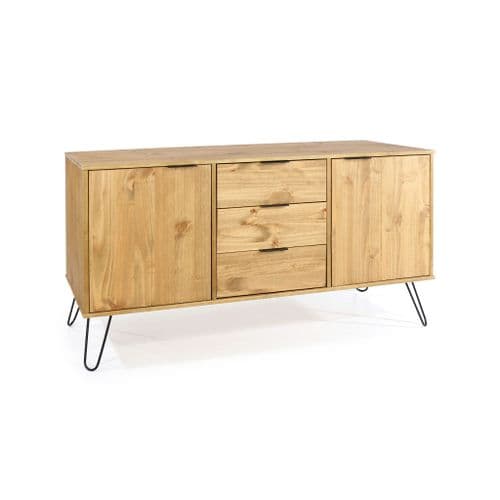 Staggy Pine Medium Sideboard with 2 Doors, 3 Drawers AG916 CP