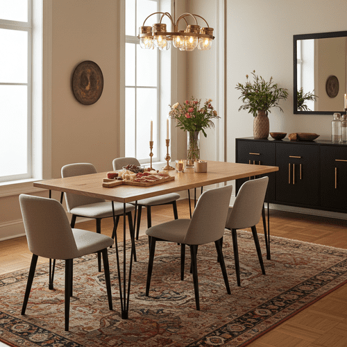 Staggy Pine Rectangular Dining Table AGTB3 CP