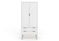 Staggy White 2 Door, 2 Drawer Wardrobe AGW582 CP