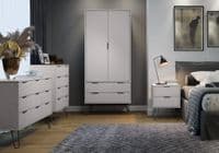 Staggy White 2 Door, 2 Drawer Wardrobe AGW582 CP