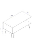 Staggy White Open Coffee Table AGW902 CP