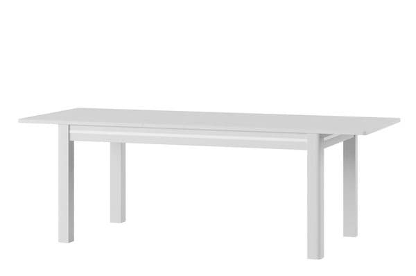 Sunny White High Gloss Extending Dining Table