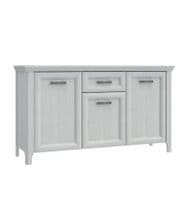 Sydney White Oak Wood Effect Large Sideboard With 3 Doors & 1 Drawer- AXDK231-D50