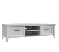 Sydney White Oak Wood Effect TV Cabinet With 2 Doors and 2 Open Shelves - AXDT131-D50