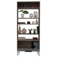 Tara Display Bookcase with Door in Oak VG908 CP