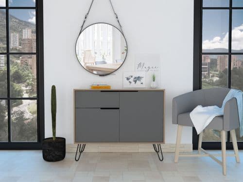 Tara Small Sideboard with 2 Doors & Drawer in Oak VG915 CP