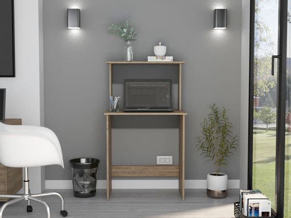 Tara Workstation with Keyboard Shelf in Oak VG108 CP