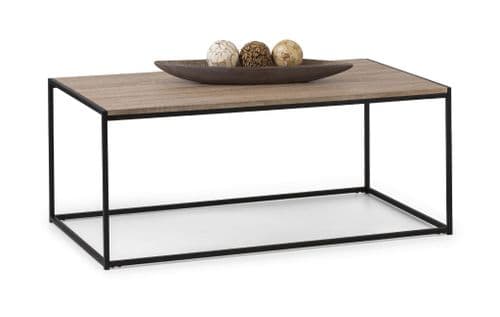 Terrassa Modern Black And Sonoma Oak Coffee Table JB548