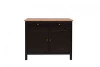 Thonon Black Frame With Oiled Wood Small Sideboard 19LD377