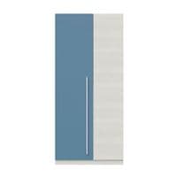 Thuram 90cm White & Blue 2 Door Wardrobe 0A7437Y - S/O